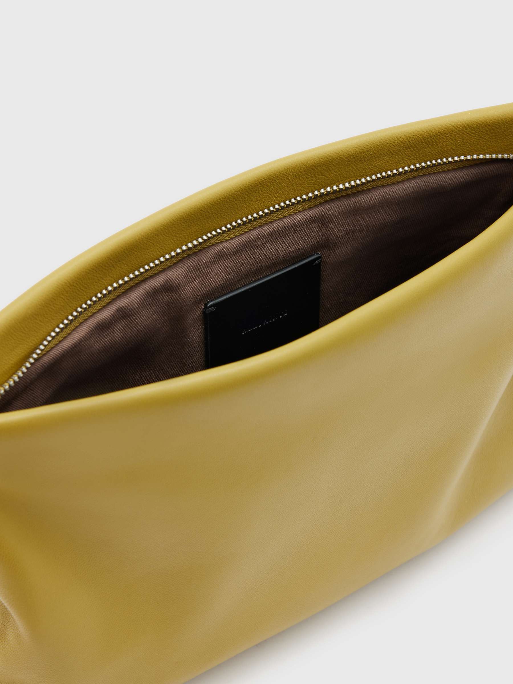 Buy AllSaints Bettina Soft Leather Clutch Bag Online at johnlewis.com