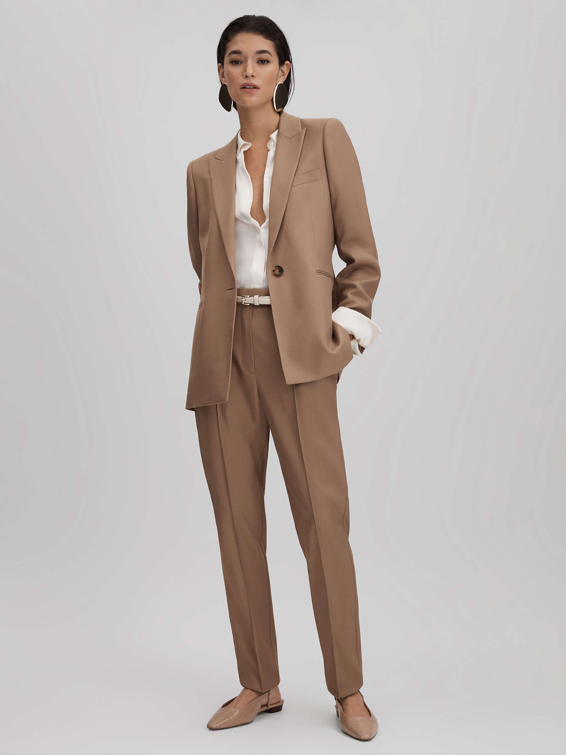 Buy Reiss Wren Blazer, Mink Natural Online at johnlewis.com