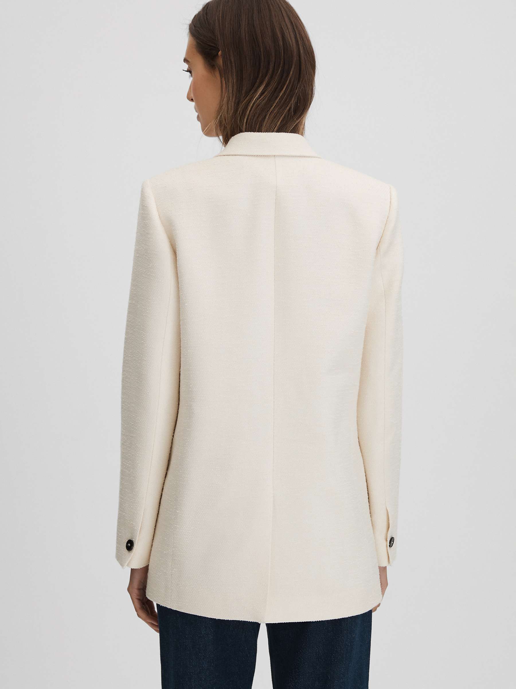 Buy Reiss Bronte Double Breasted Blazer, White Online at johnlewis.com