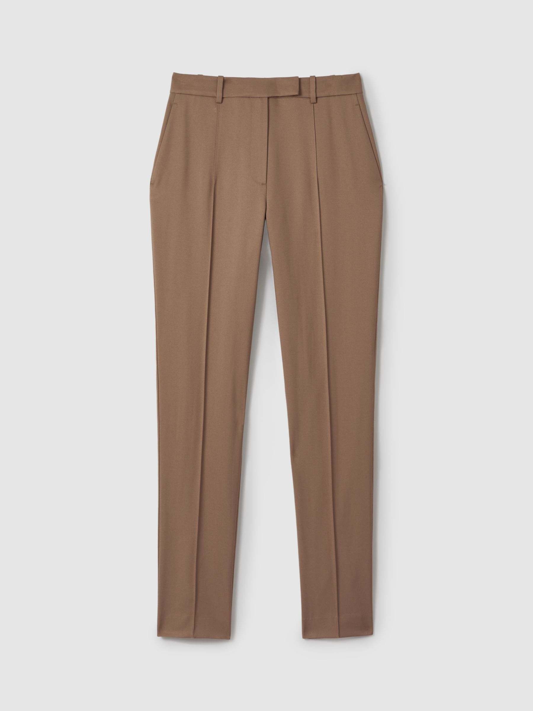 Reiss Wren Slim Fit Suit Trousers, Mink, 6