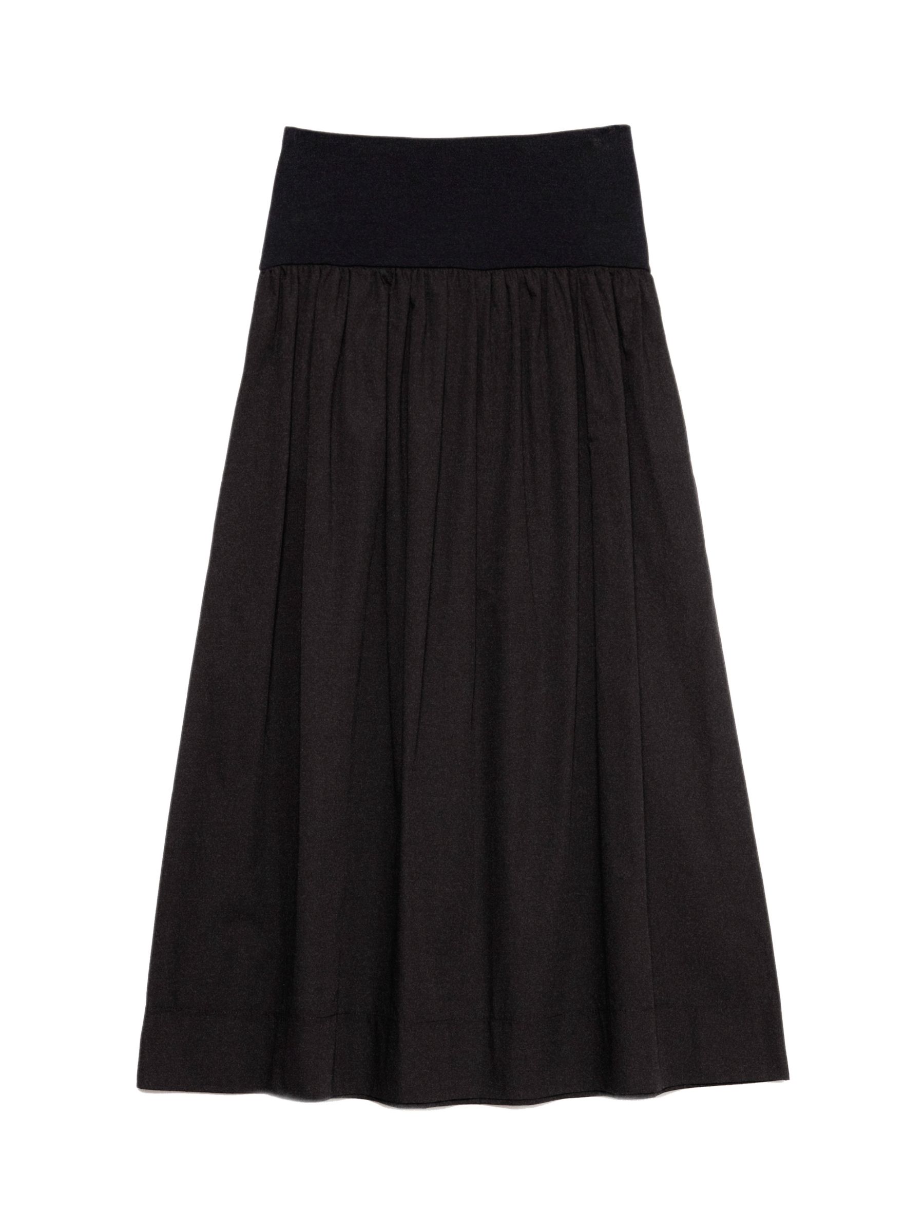 Buy Albaray Cotton Blend Maxi Skirt, Black Online at johnlewis.com