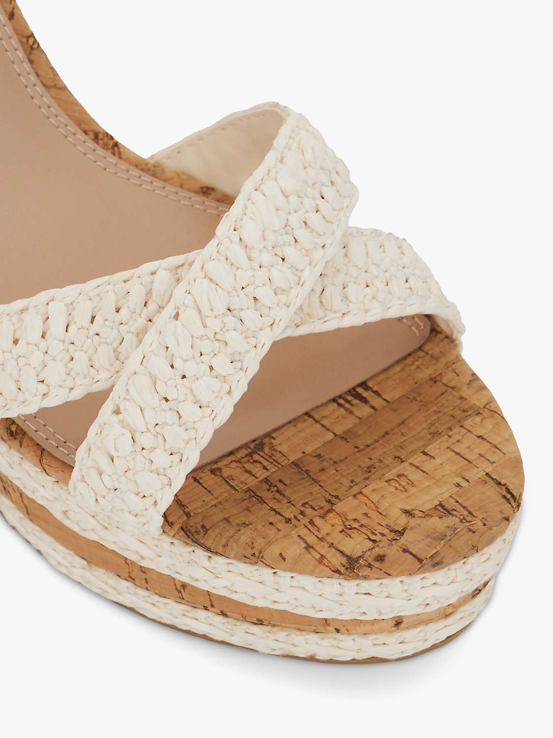 Buy Dune Wide Fit Kelisa Braided Wedge Sandals Online at johnlewis.com