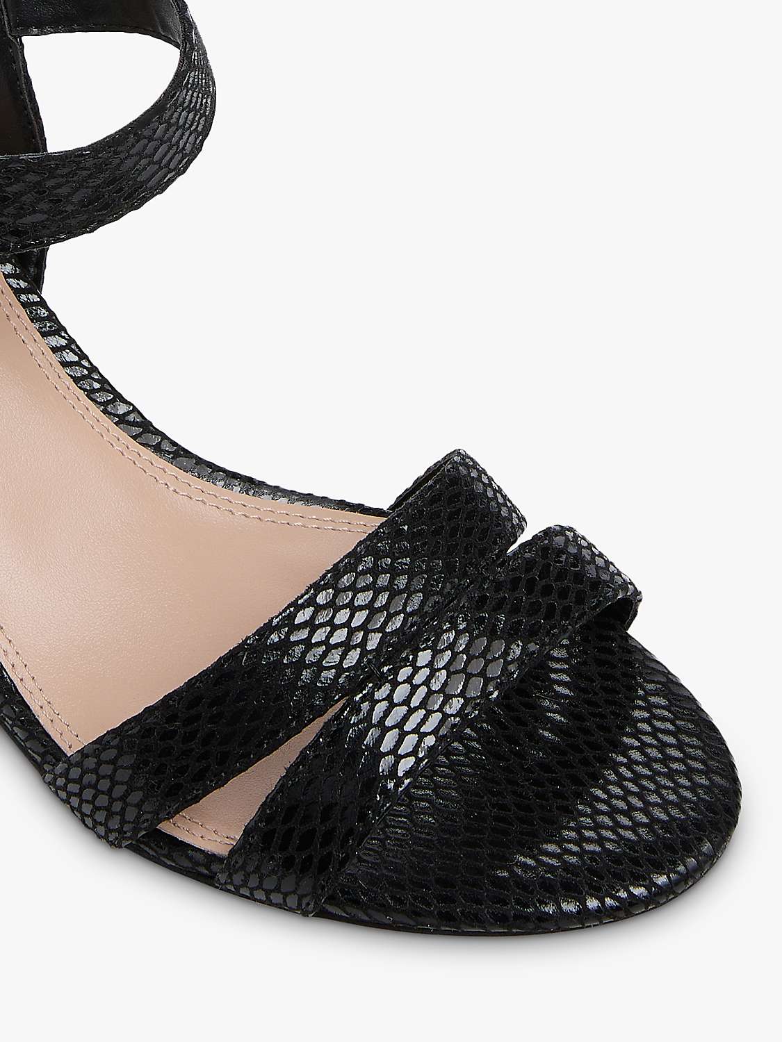 Buy Dune Wide Fit Merisa Croc Effect Block Heel Sandals Online at johnlewis.com