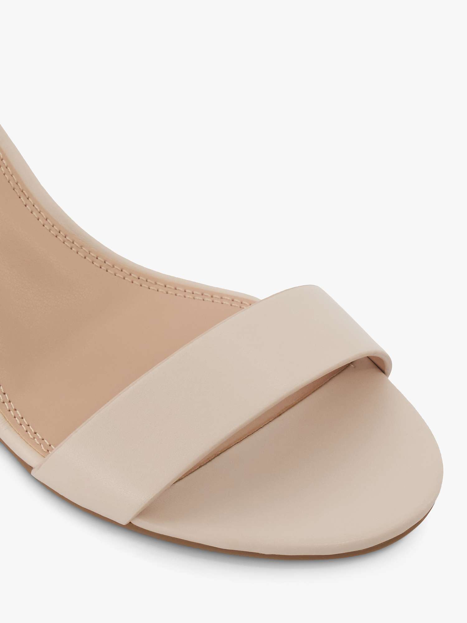 Buy Dune Wide Fit Memee Block Heel Sandals, Ecru Online at johnlewis.com