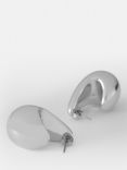 Mint Velvet Teardrop Dome Earrings, Silver