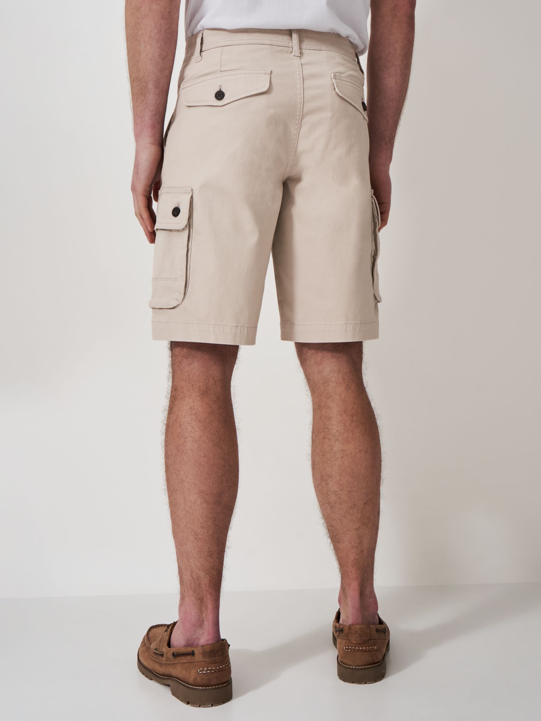 Crew Clothing Cargo Shorts, Stone, 40