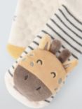 John Lewis Baby Giraffe Rattle Socks, Pack of 2, Multi