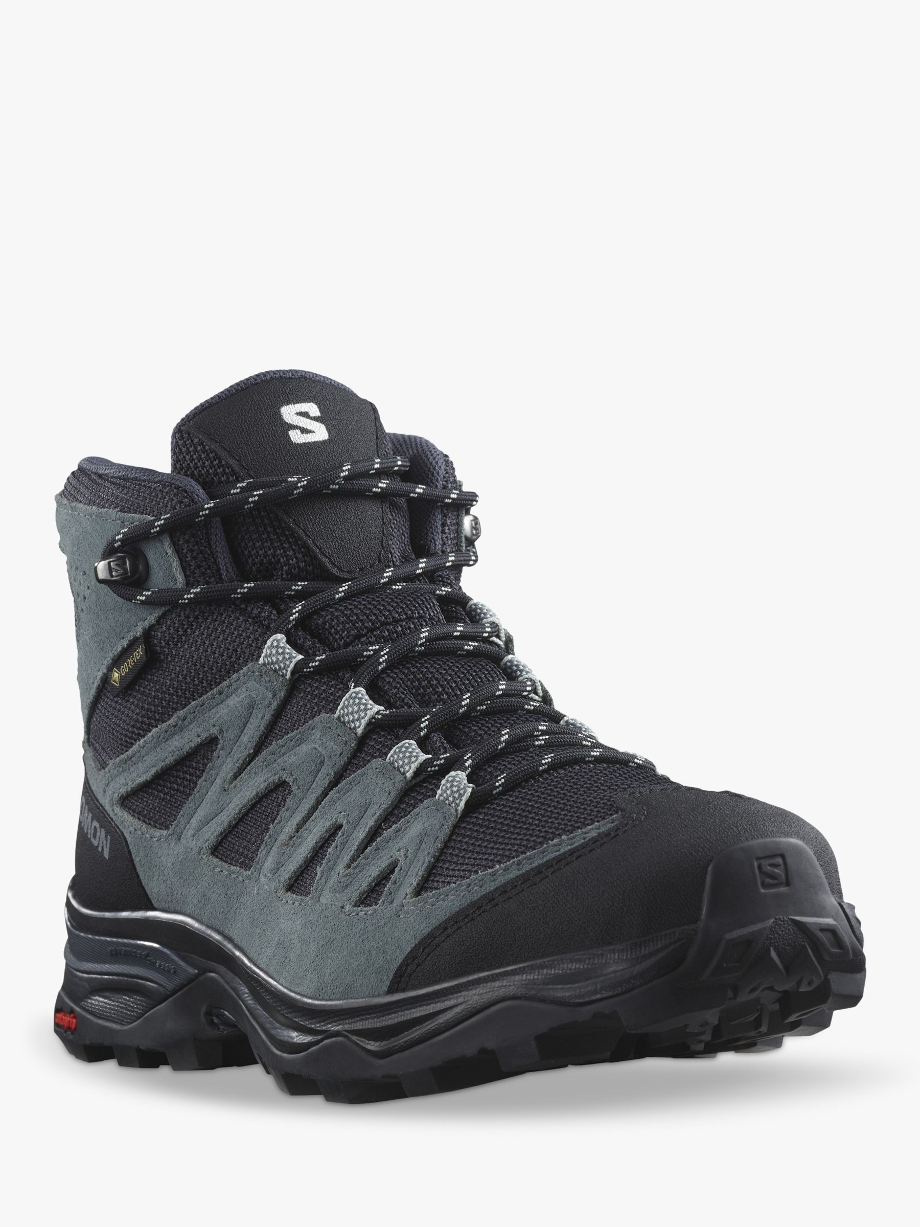 Buy Salomon X Ward Leather Gore-Tex Women's Trail Shoes, India Ink/Black Online at johnlewis.com