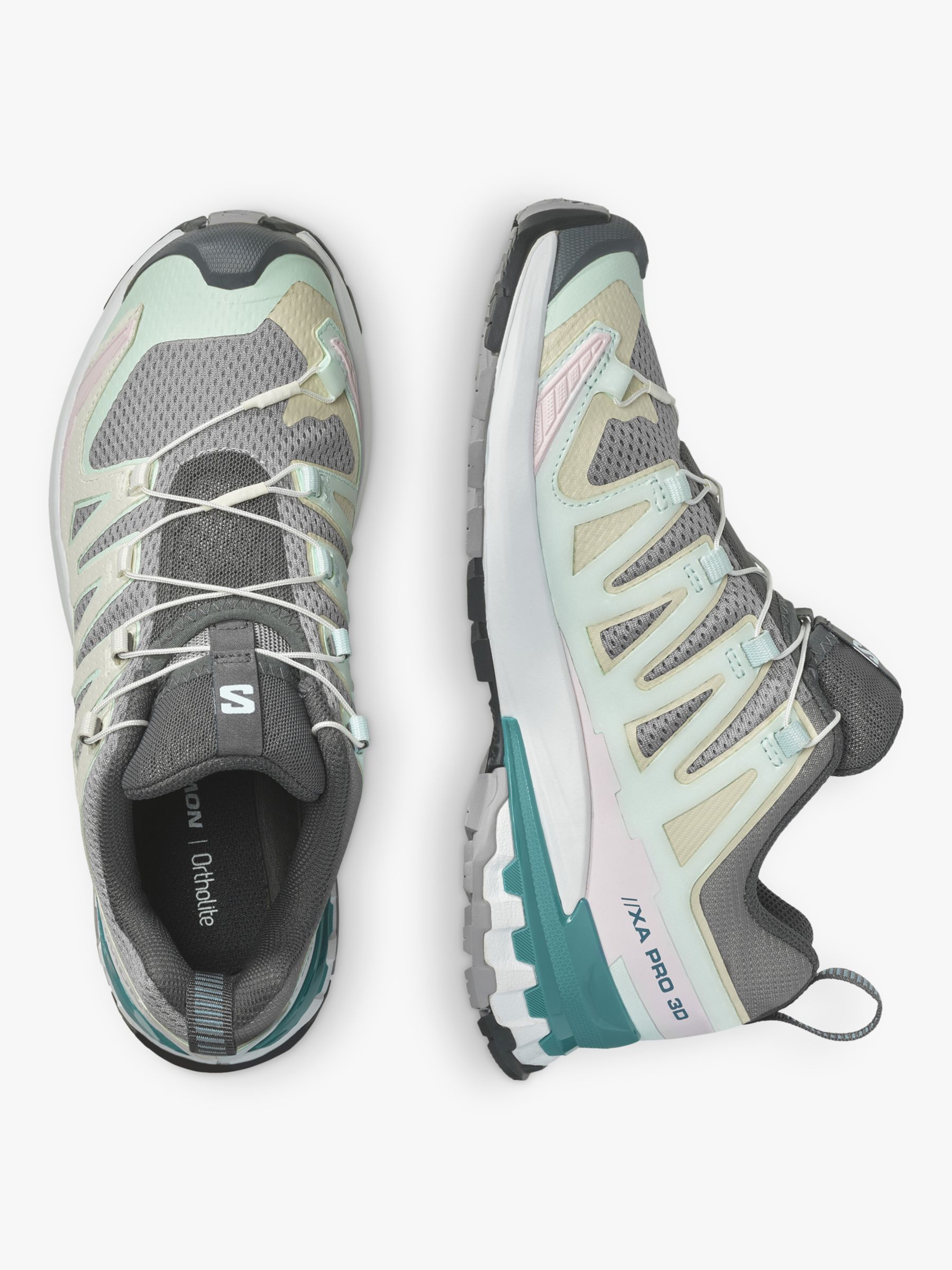 Buy Salomon XA Pro 3D V9 Women's Trail Running Shoes, White/Ivory Online at johnlewis.com