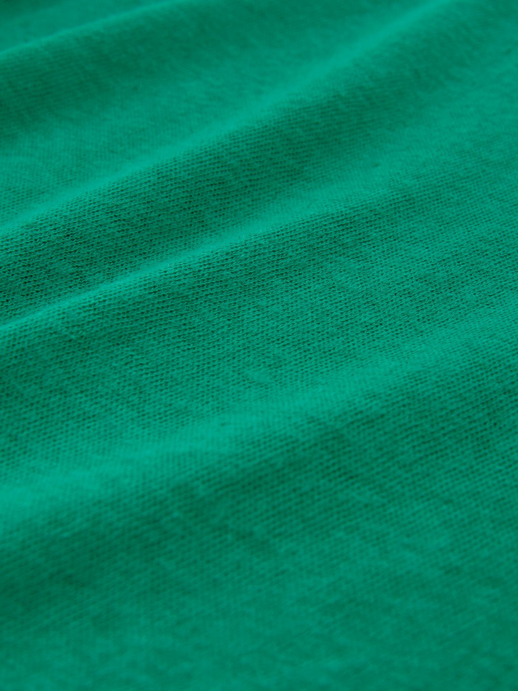 Buy Celtic & Co. Linen Blend Scoop Neck T-Shirt, Emerald Online at johnlewis.com