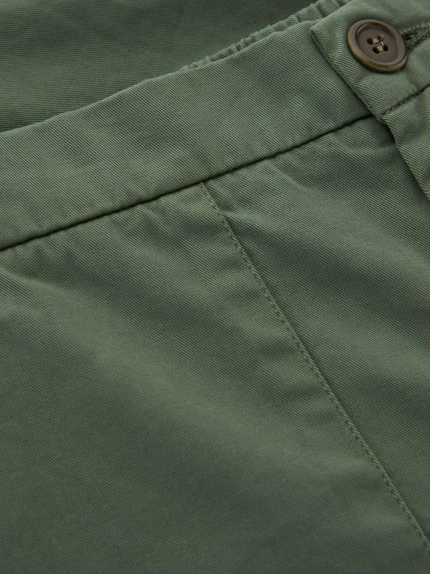 Buy Celtic & Co. Slim Leg Cotton Trousers, Khaki Online at johnlewis.com