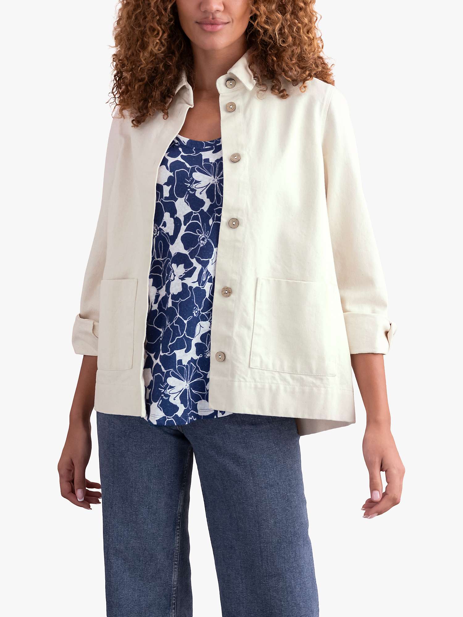 Buy Celtic & Co. Cotton Jacket, Oatmeal Online at johnlewis.com