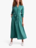 Celtic & Co. Tie Lyocell Front Midi Dress, Sea Green, Sea Green