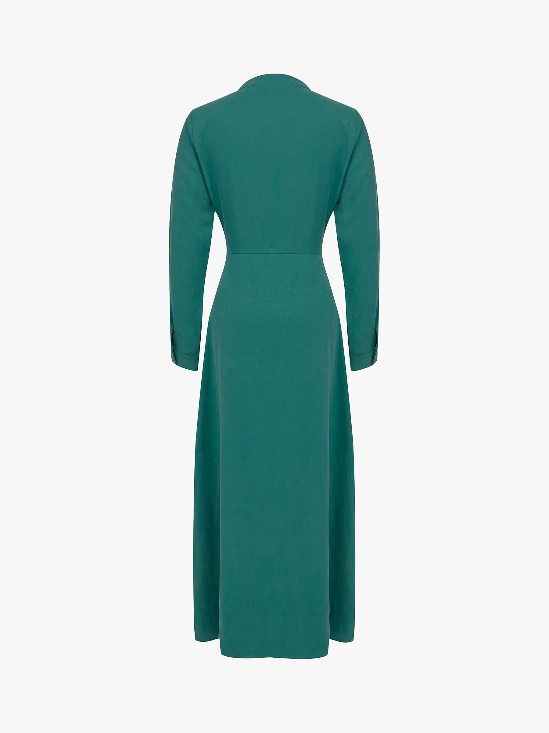 Buy Celtic & Co. Tie Lyocell Front Midi Dress, Sea Green Online at johnlewis.com