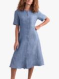 Celtic & Co. Linen Button Through Midi Dress, Chilli