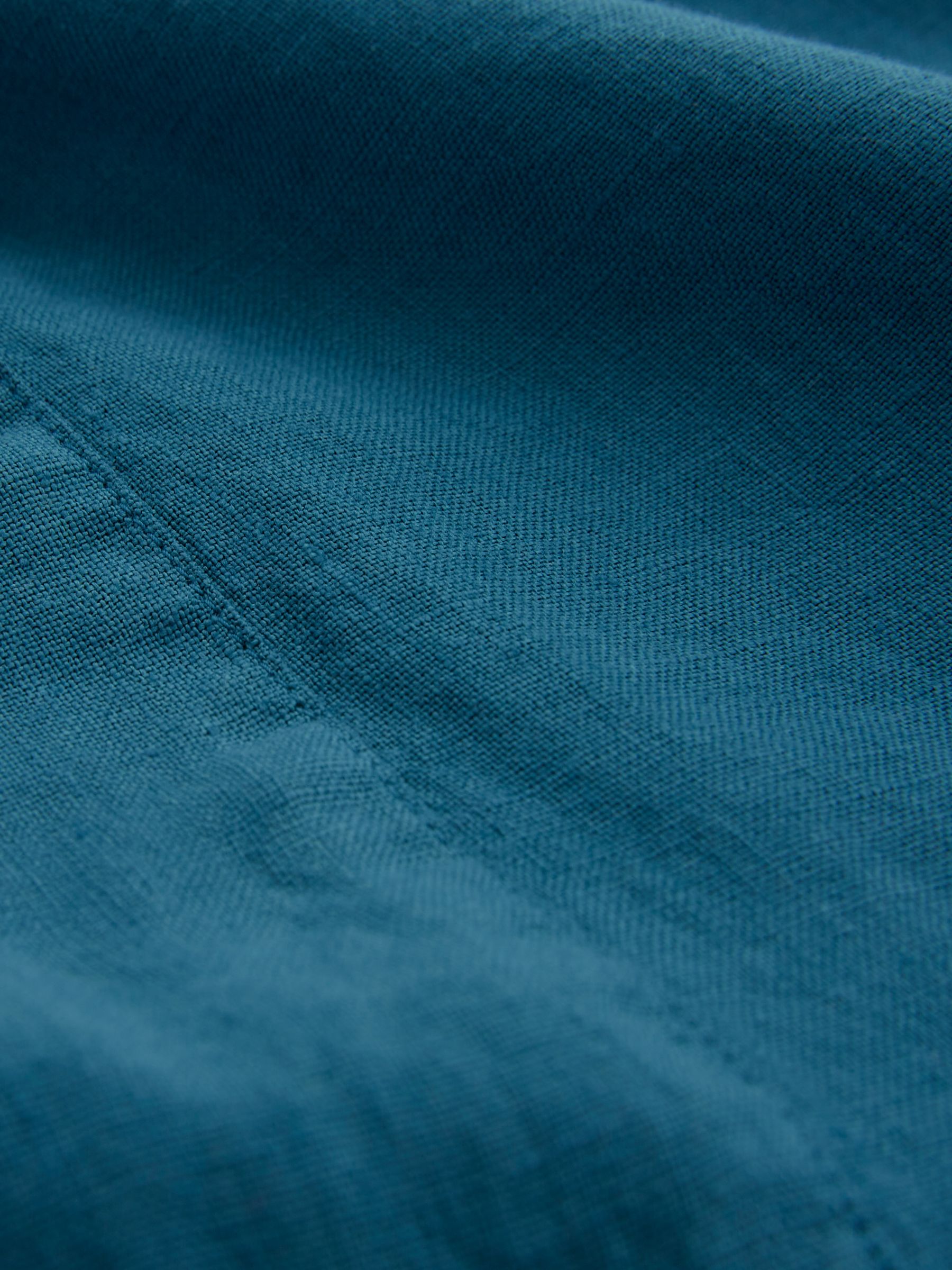 Celtic & Co. Linen Sleeveless Midi Dress, Deep Icelandic Blue, 8
