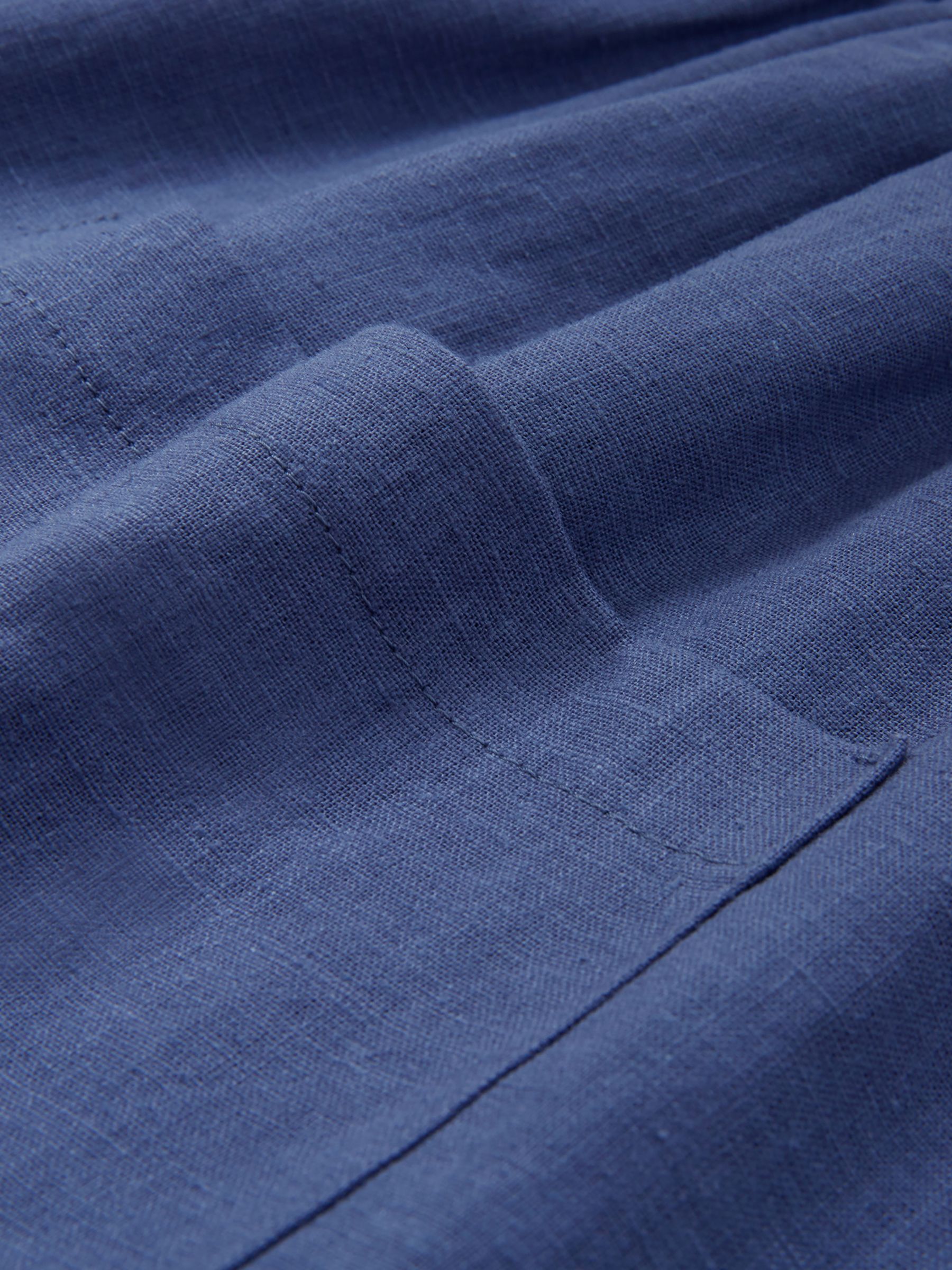 Celtic & Co. Linen Button Detail Midi Dress, Slate, 18