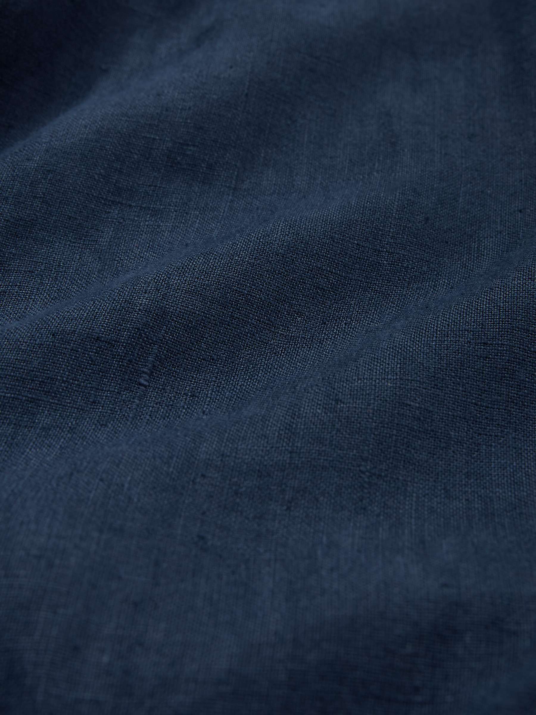 Buy Celtic & Co. Linen Button Through Shirt Midi Dress, Dark Navy Online at johnlewis.com