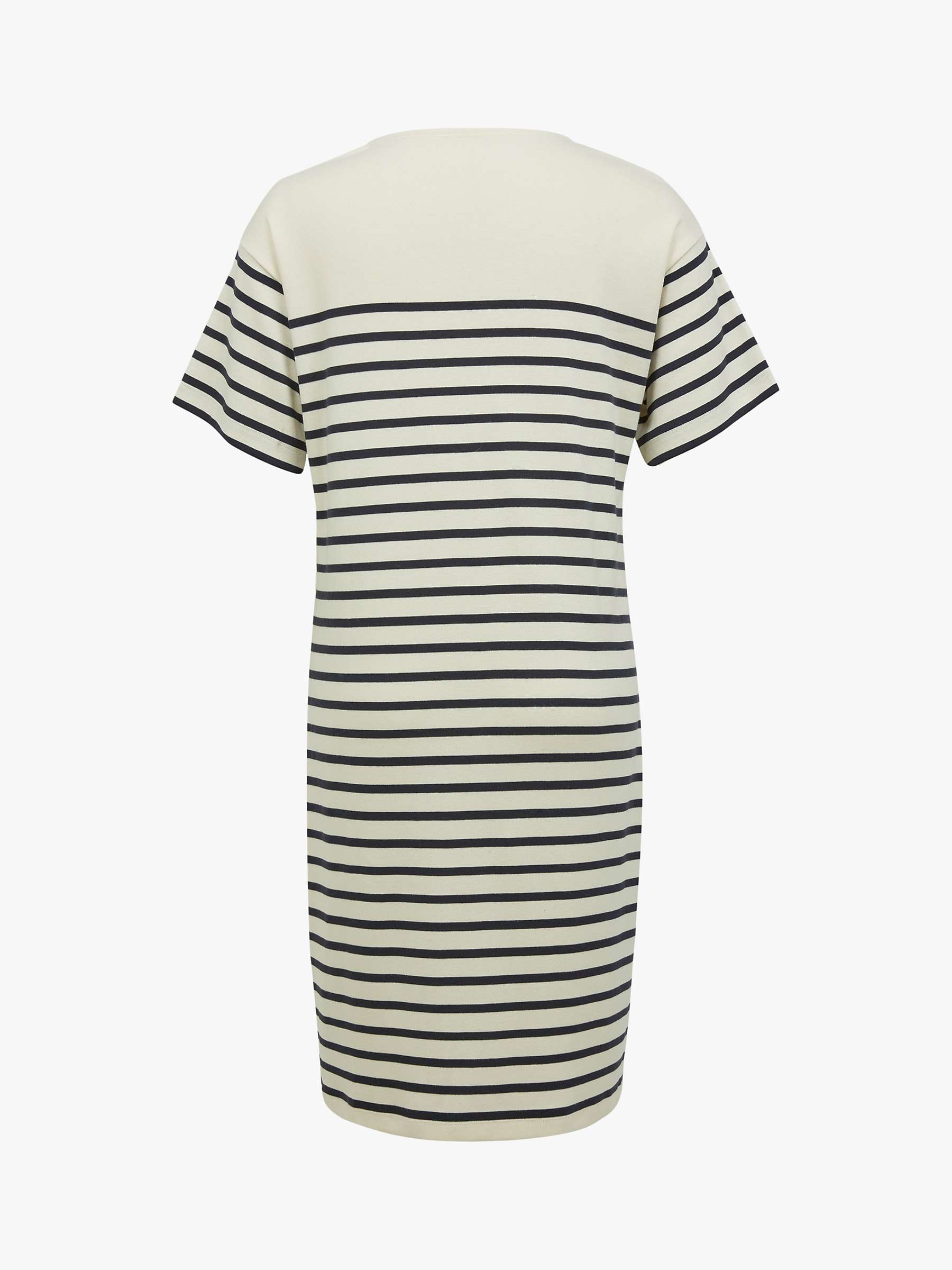 Buy Celtic & Co. Striped T-Shirt Dress, Ecru/Navy Online at johnlewis.com