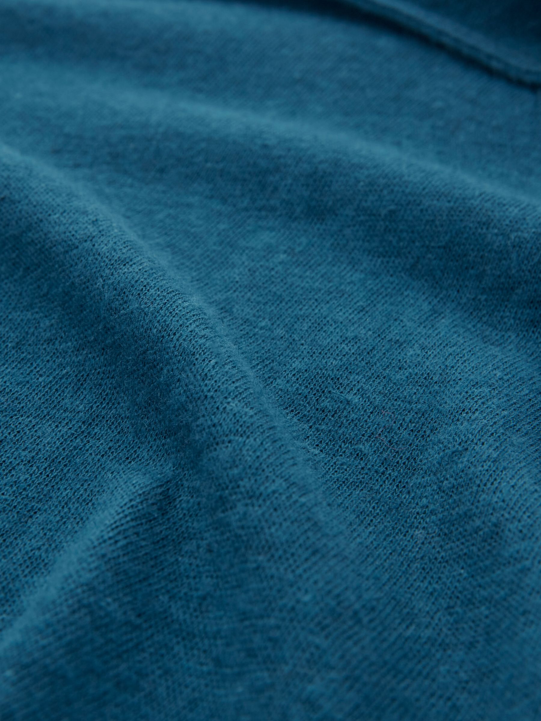Celtic & Co. Linen/Cotton Short Sleeve Jumpsuit, Deep Icelandic Blue at ...