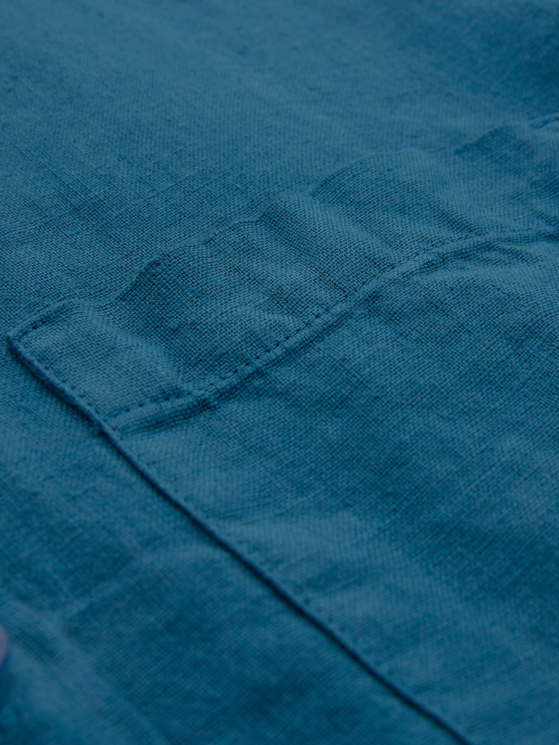 Buy Celtic & Co. Linen Long Sleeve Jumpsuit, Deep Icelandic Blue Online at johnlewis.com