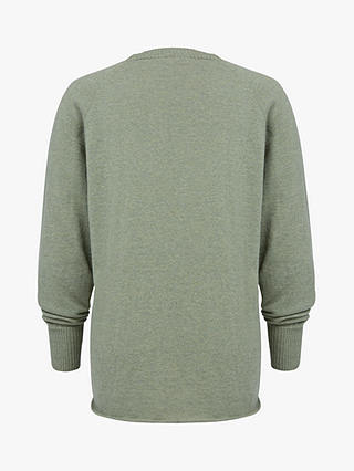Celtic & Co. Geelong Slouch Crew Neck Jumper, Sage