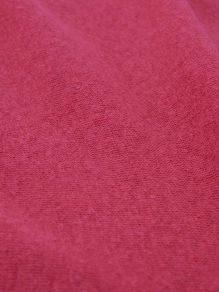 Celtic & Co. Linen Blend Short Sleeve V Neck T-Shirt, Raspberry