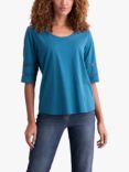 Celtic & Co. Organic Cotton Sleeve Detail Jersey Top, Icelandic Blue