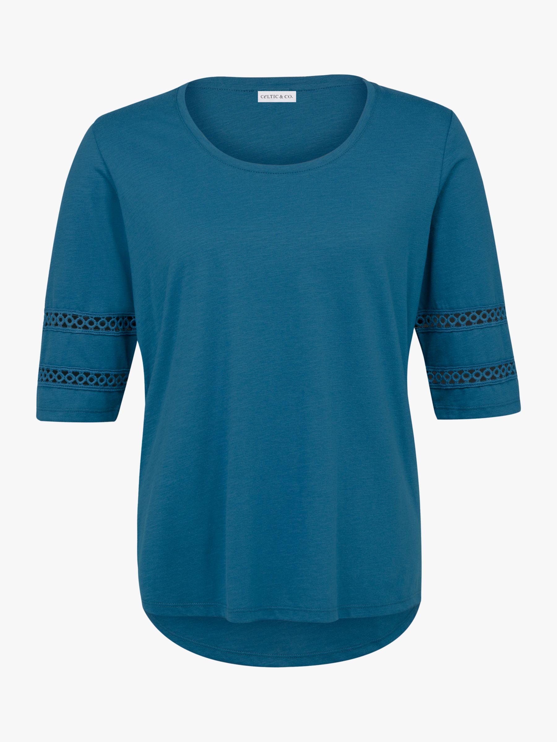 Buy Celtic & Co. Organic Cotton Sleeve Detail Jersey Top Online at johnlewis.com