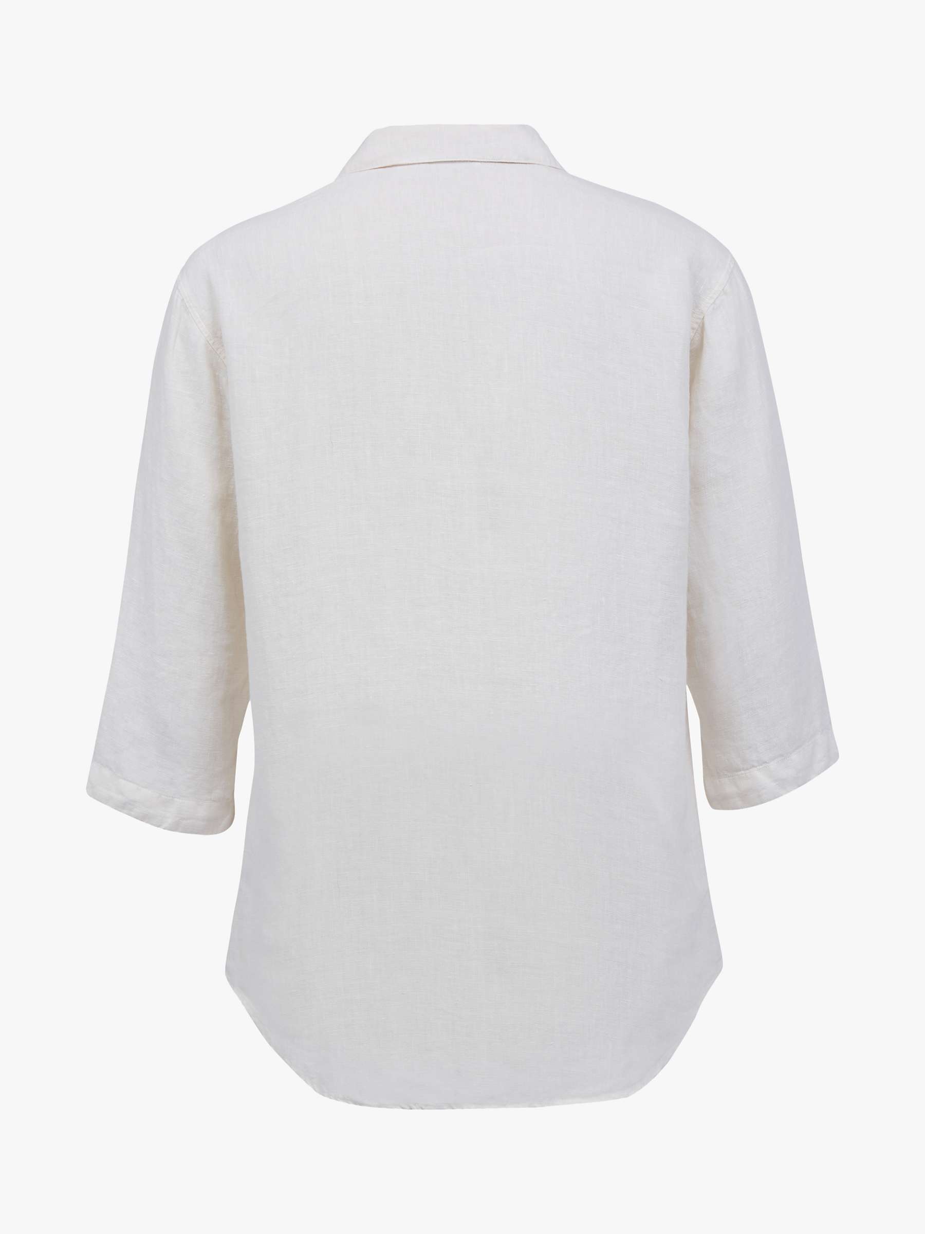 Buy Celtic & Co. Linen Polo Shirt, Chalk Online at johnlewis.com