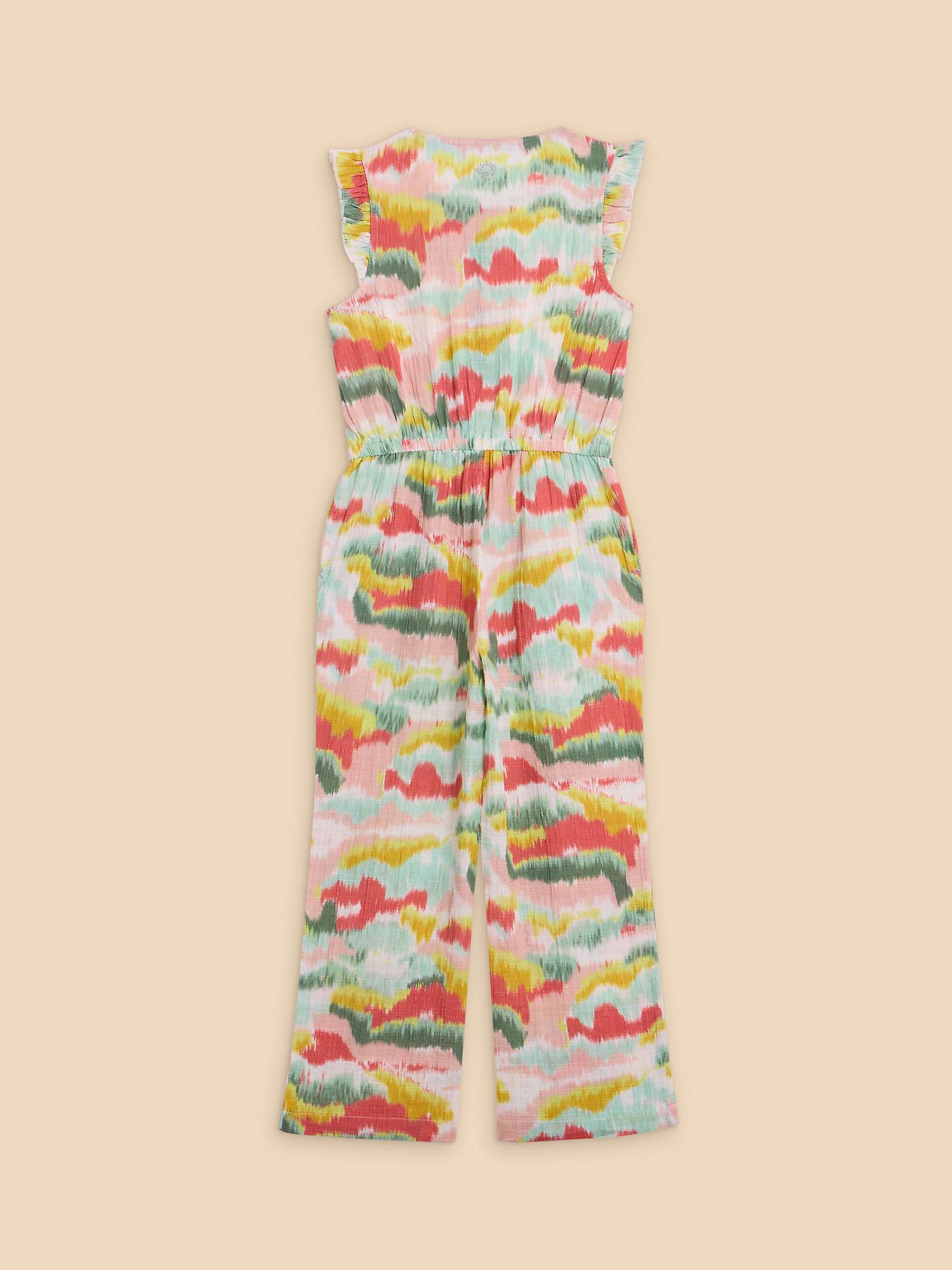 Buy White Stuff Kids' Tie Dye Print Jumpsuit, Pink/Multi Online at johnlewis.com