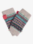 Brora Cashmere Fair Isle Gloves, Ash