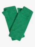 Brora Cashmere Fingerless Gloves, Malachite