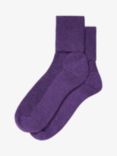 Brora Cashmere Blend Socks, Violet