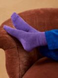 Brora Cashmere Blend Socks, Violet