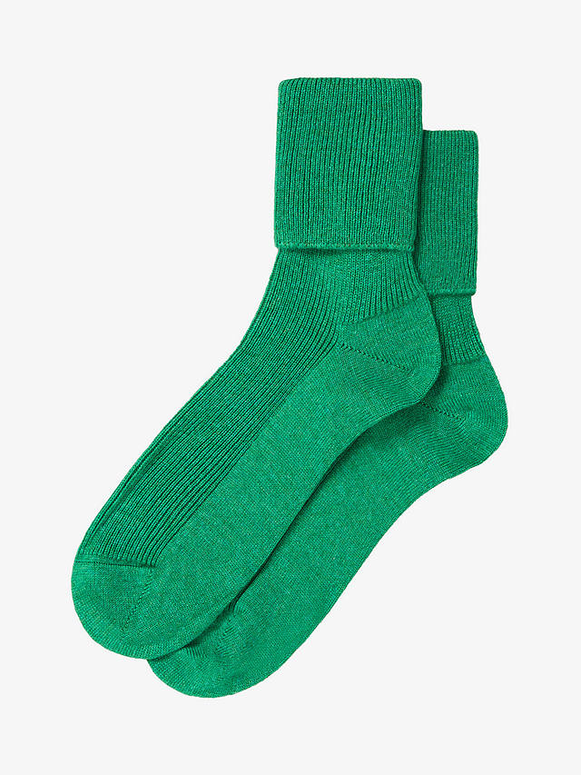 Brora Cashmere Blend Socks, Malachite