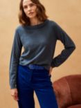 Brora Cashmere Hepburn Jumper, Indigo