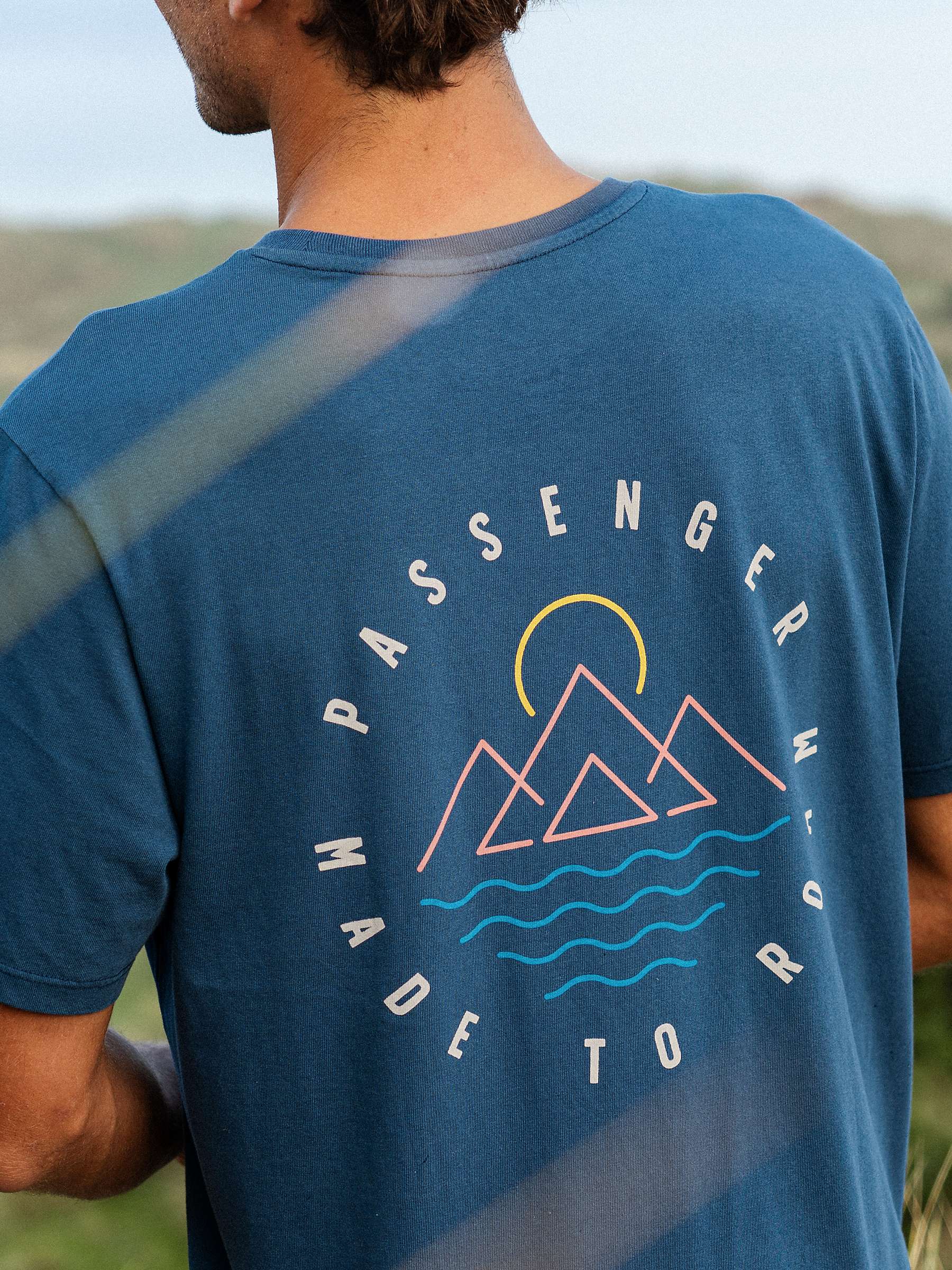 Buy Passenger Escapism Short Sleeve T-Shirt, Dark Denim Online at johnlewis.com