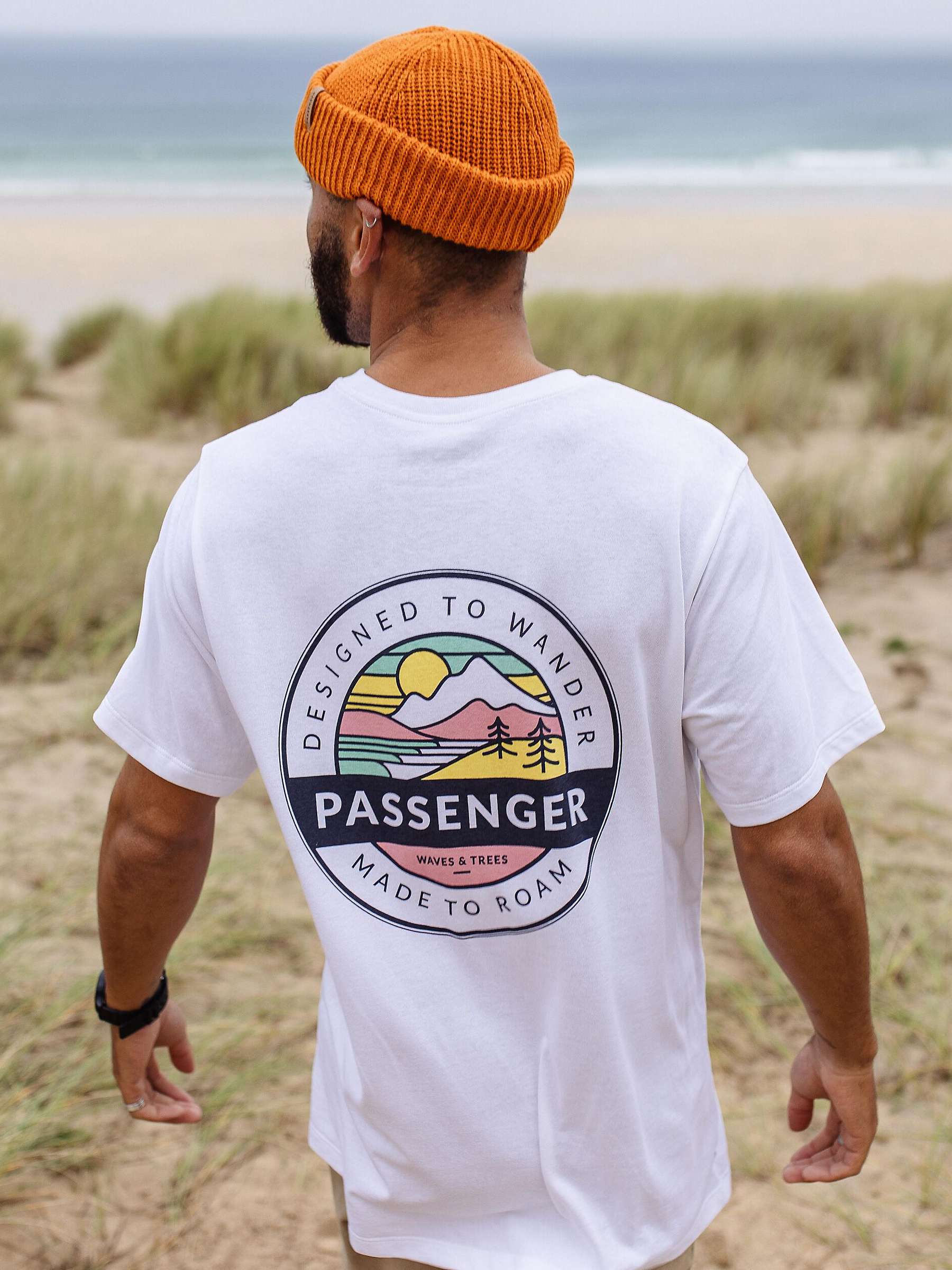 Buy Passenger Odyssey T-Shirt, White Online at johnlewis.com