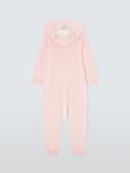 John Lewis Kids' Star Fleece Unicorn Onesie, Pink