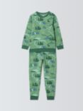 John Lewis Kids' Map Pyjamas, Green