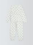 John Lewis Kids' Floral Print Pyjamas, White