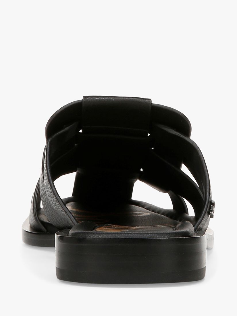 Sam Edelman Dina Leather Sandals, Black at John Lewis & Partners