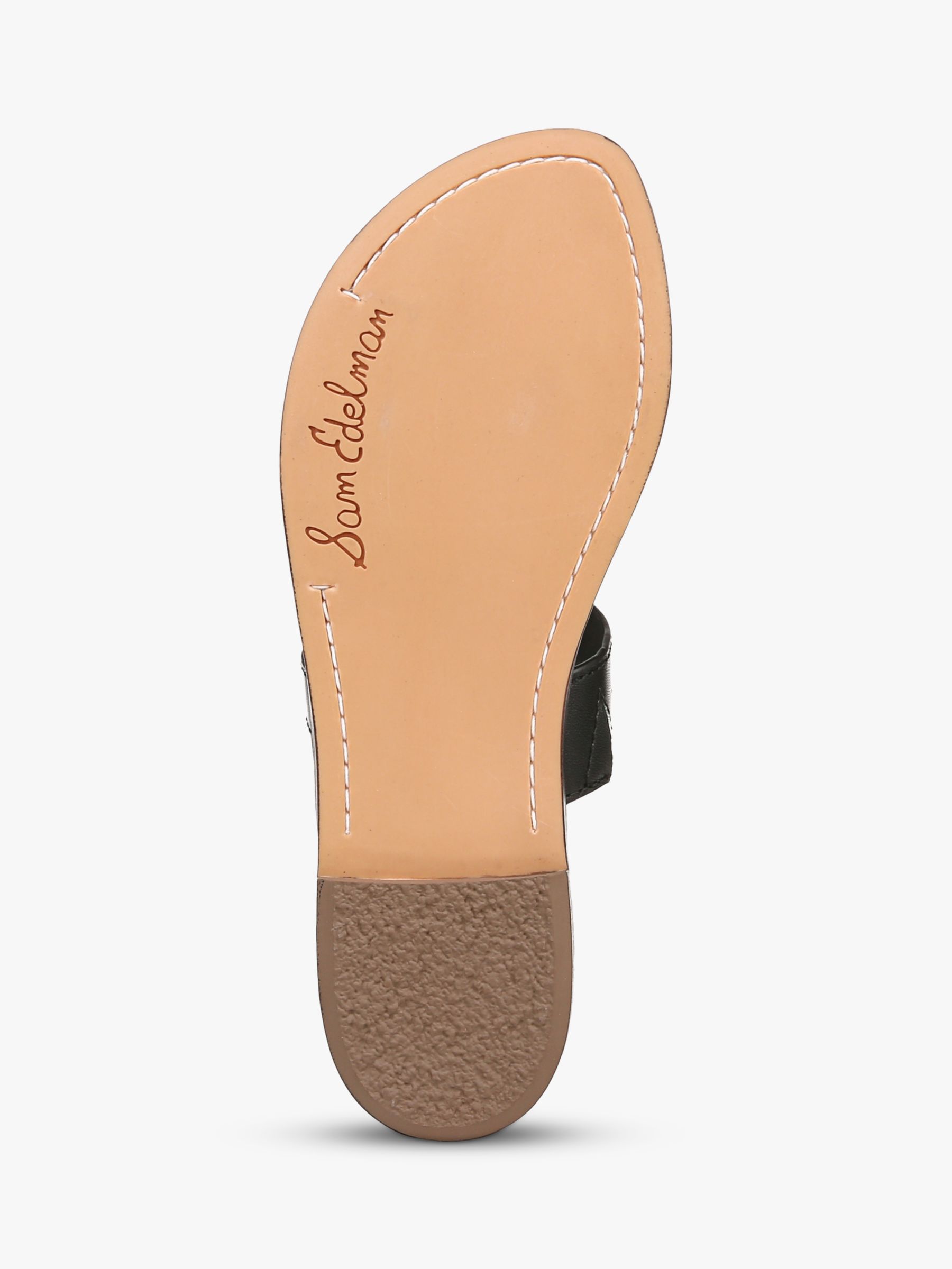 Sam Edelman Gilles Leather Slides Black at John Lewis Partners