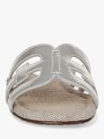 Sam Edelman Bay Leather Sliders, Silver