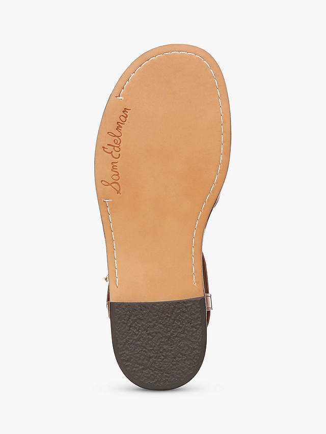 Sam Edelman Talya Leather Gladiator Sandals, Rich Cognac