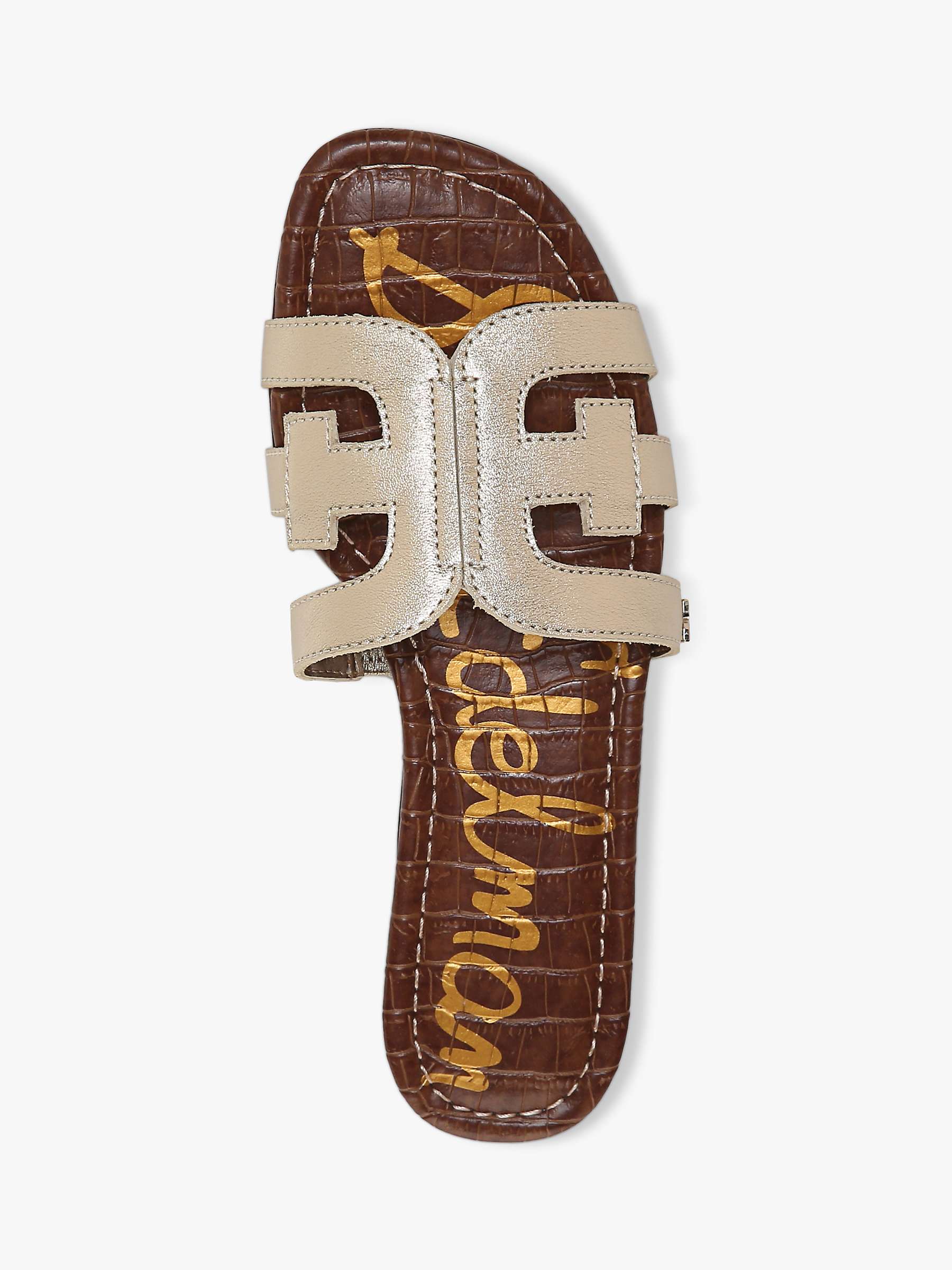 Buy Sam Edelman Bay Slide Sandals, Molten Gold Online at johnlewis.com