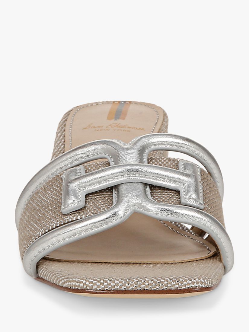 Buy Sam Edelman Waylon Heeled Sandals, Silver Online at johnlewis.com
