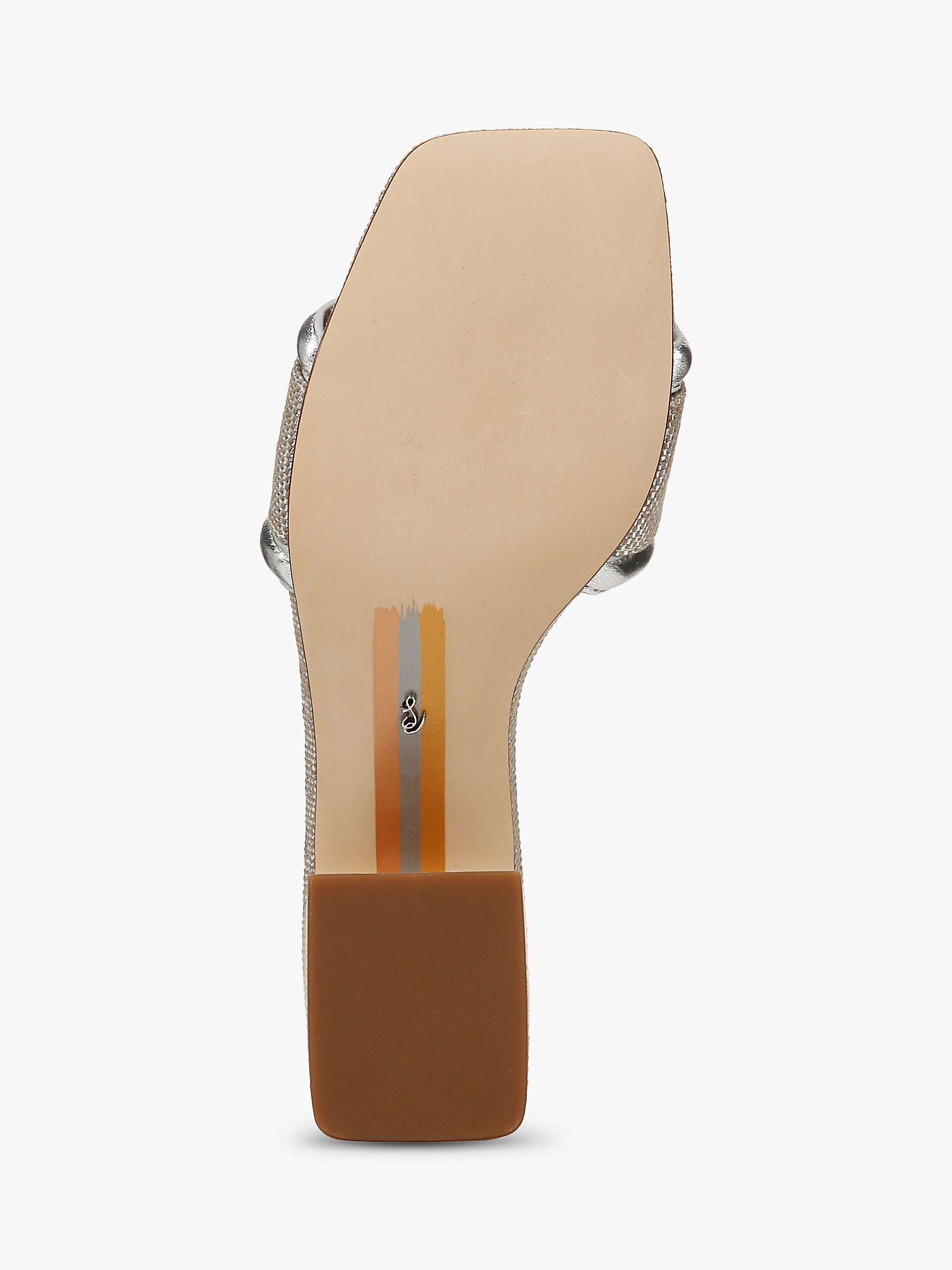 Buy Sam Edelman Waylon Heeled Sandals, Silver Online at johnlewis.com
