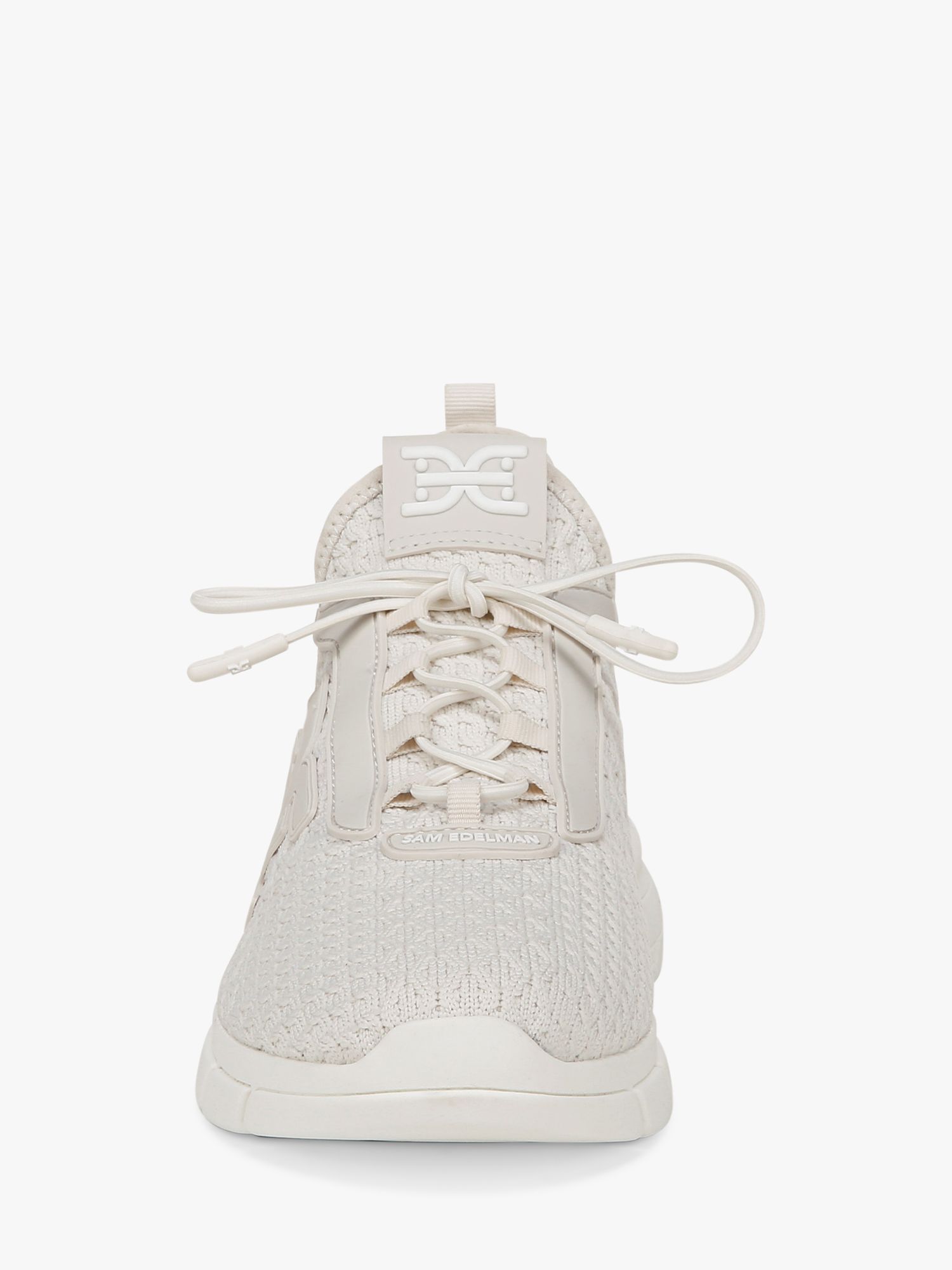 Buy Sam Edelman Cami Knitted Trainers, Cream Online at johnlewis.com